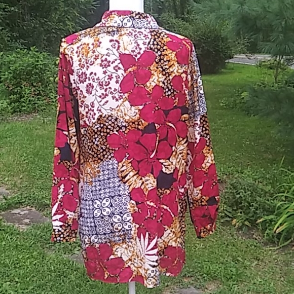NEW Susan Graver Woven Button Front "Big Shirt" - Picture 6 of 8